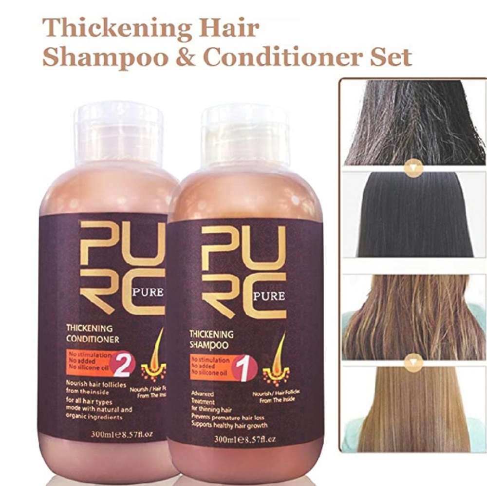 PURC 300ML No Silicone Oil Hair Shampoo+30…
